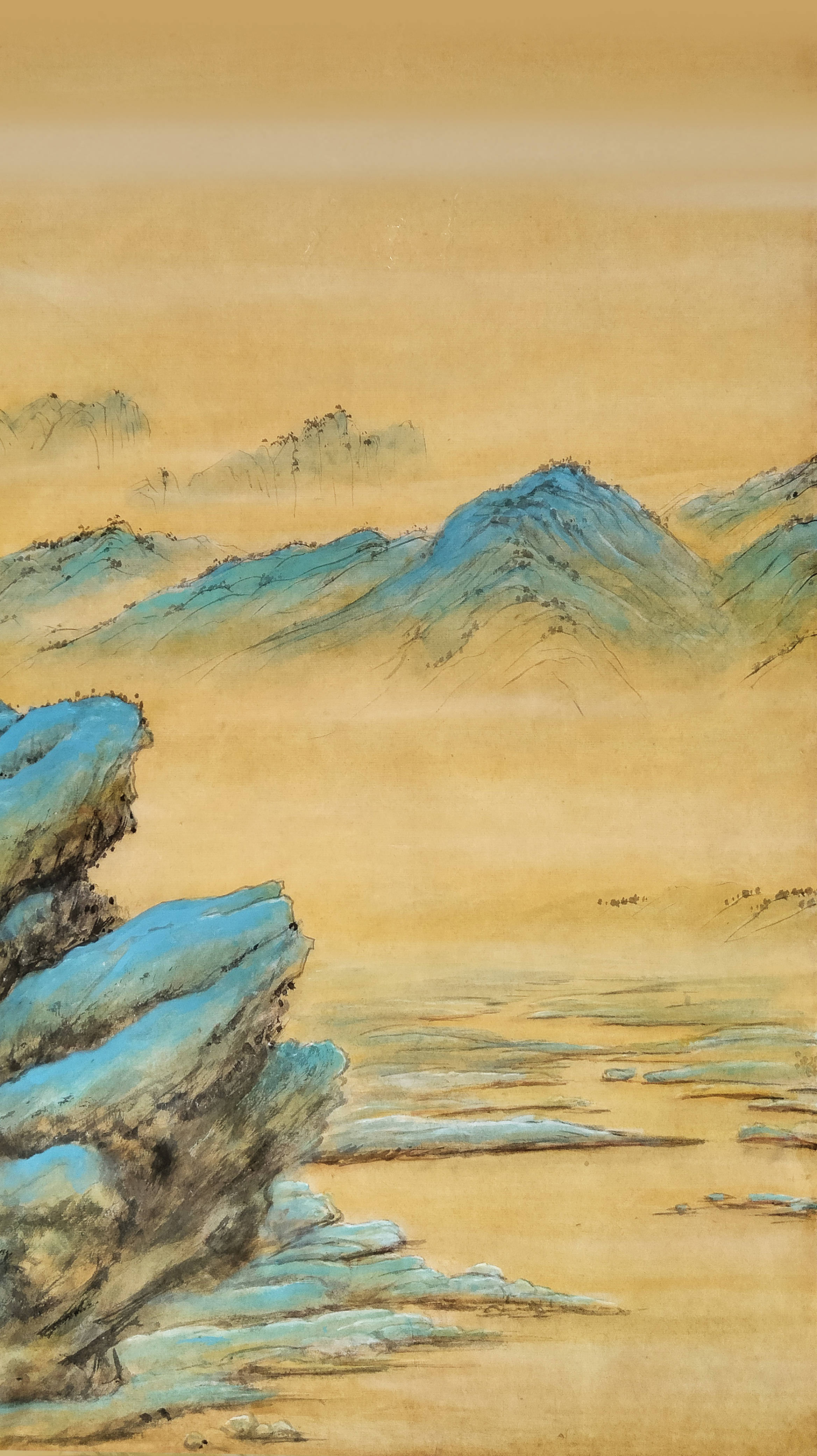界画寒江---青绿山水更怡情(一) / 发表于《崔培鲁.雅昌拍卖目录》