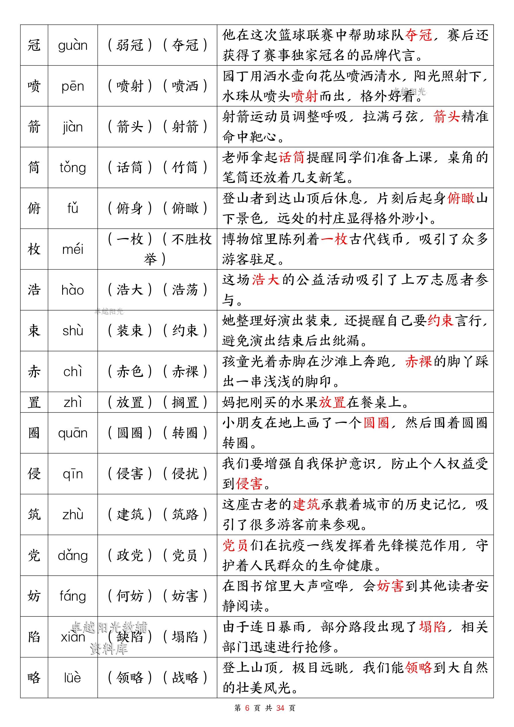 包含2025秋五年级语文单元知识点清单（部编版）的词条