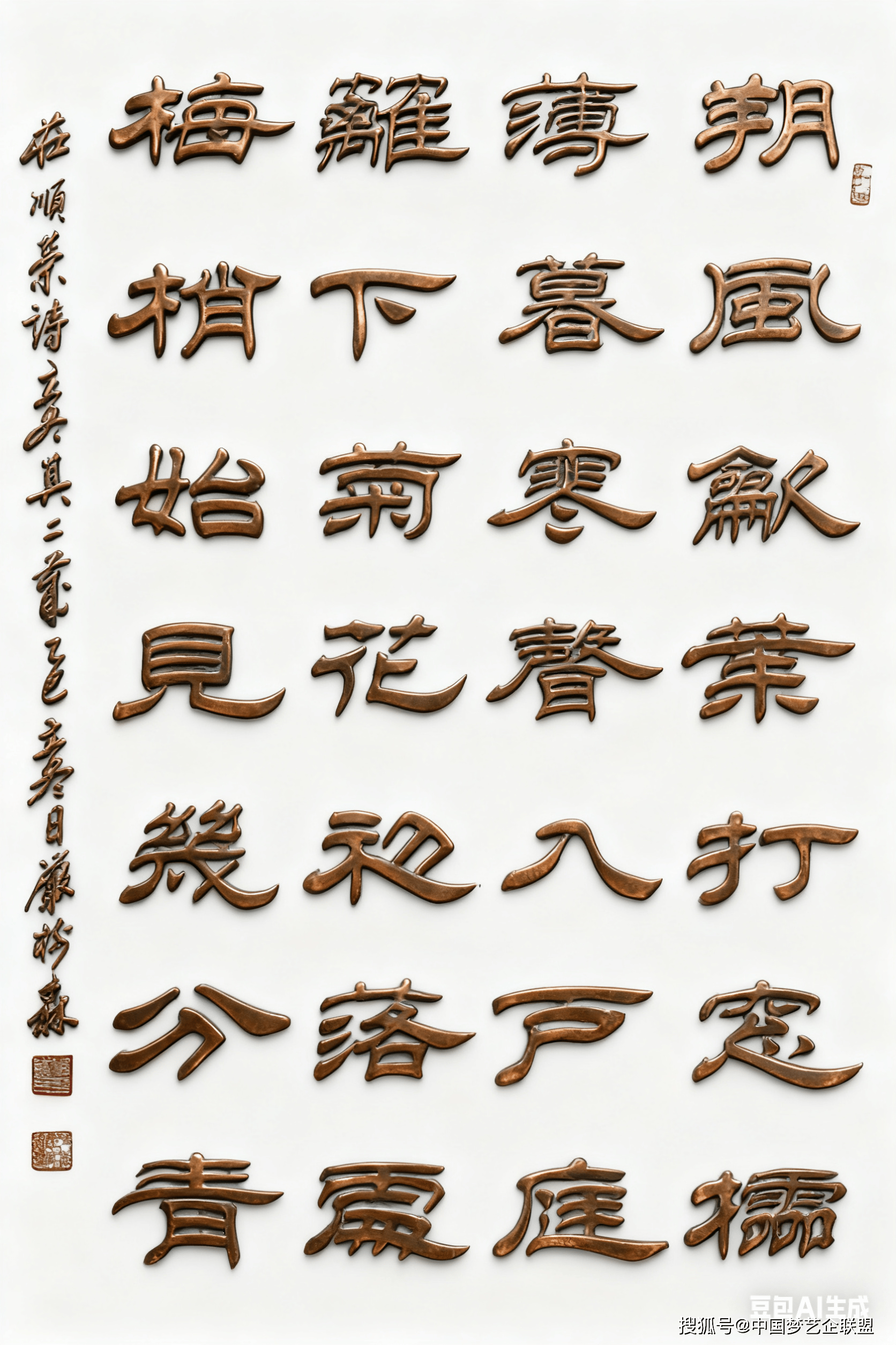 云将雪拥山深处 我与梅花共白头 书法家严树森隶书书法作品 书写庄顺