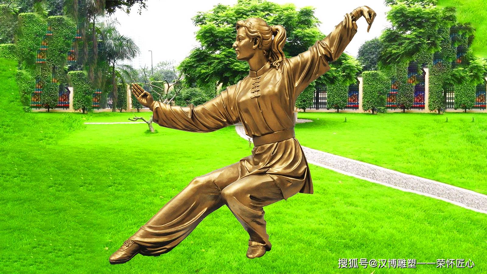运动人物雕塑 城市活力精神景观 全民体育动态艺术雕塑小品