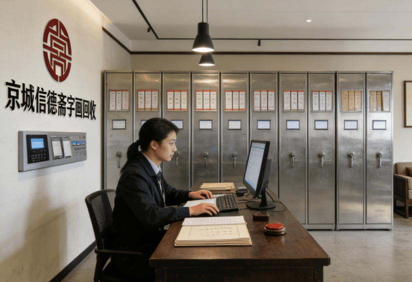 新手藏家自查字画小技巧，变现优先选正规上门平台，警惕仿冒信德斋低价套路