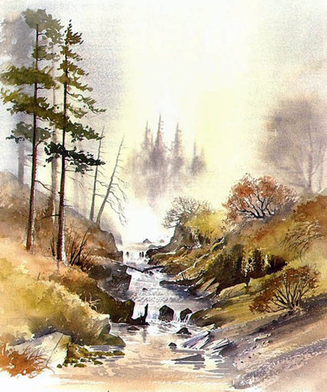 大卫·贝拉米 David Bellamy 擅长画山峦和野外沿海场景，对郊野自然环境特别着迷。他是一个全职的画家和作家，他写了14本书与绘画书籍，有7 张水彩演示光盘出版。他希望通过他的绘画和写作，有助于保护自然环境.jpg