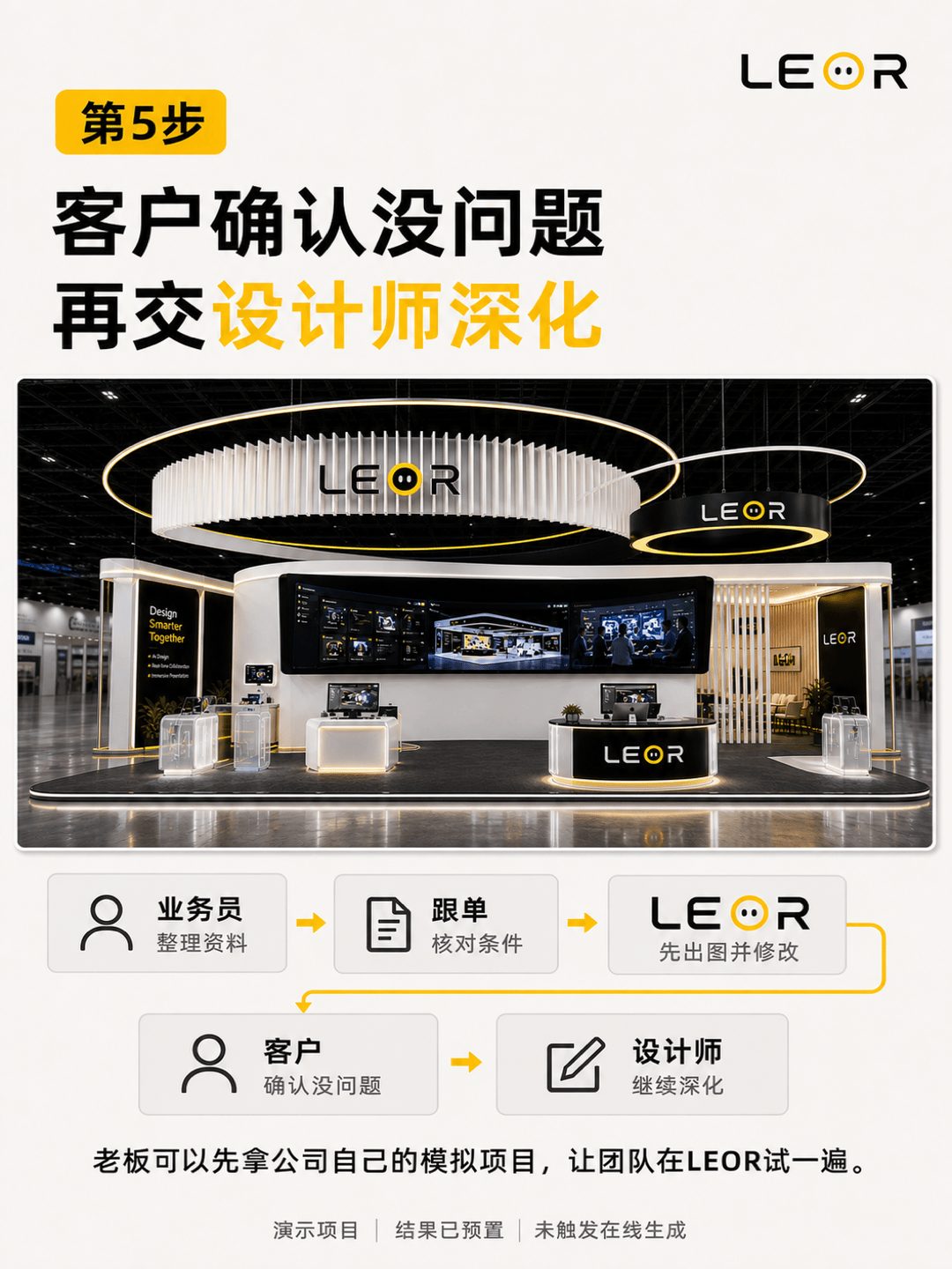 第5步：客户确认没问题，再交设计师深化