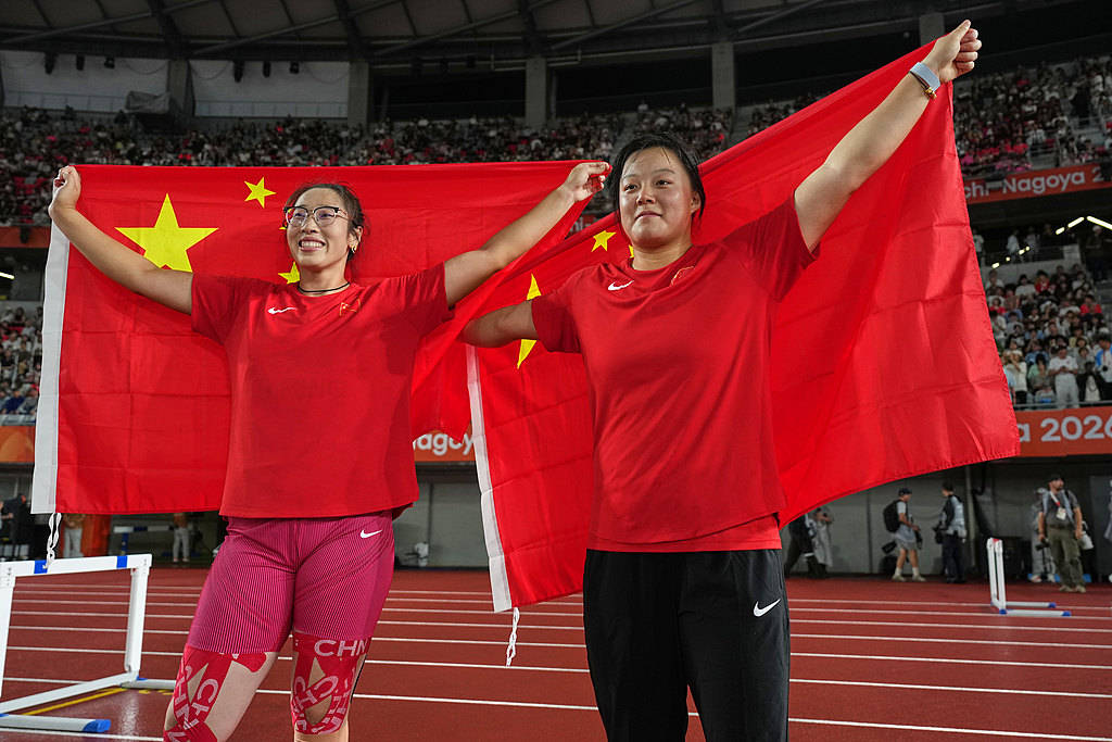 冯彬63米83成功卫冕 中国选手包揽亚运会女子铁饼冠亚军