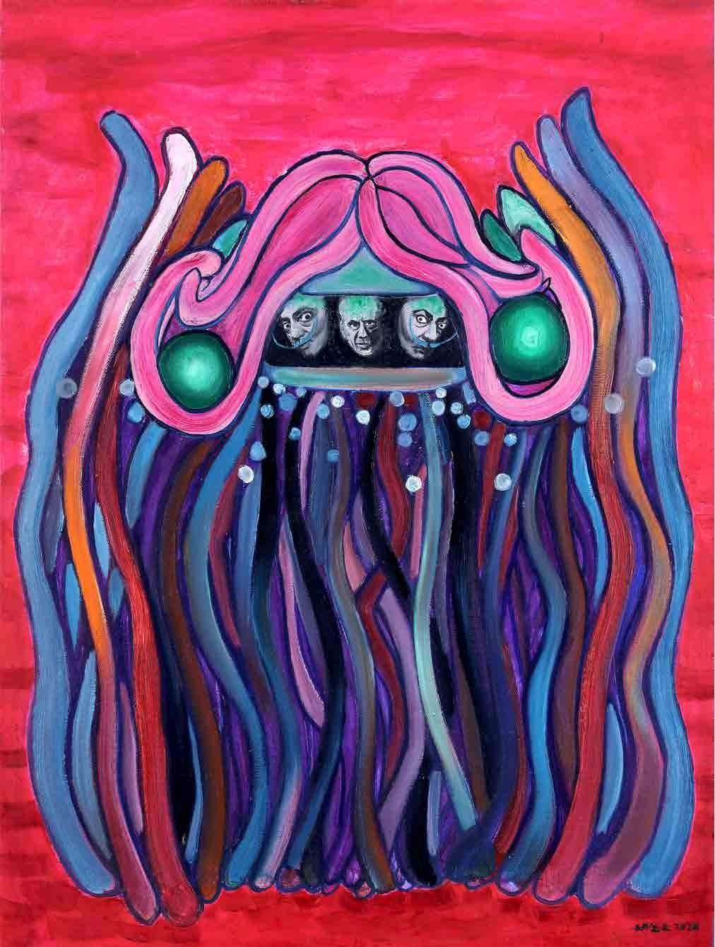 偶像之 2 80x60cm　布面油画 2020.jpg