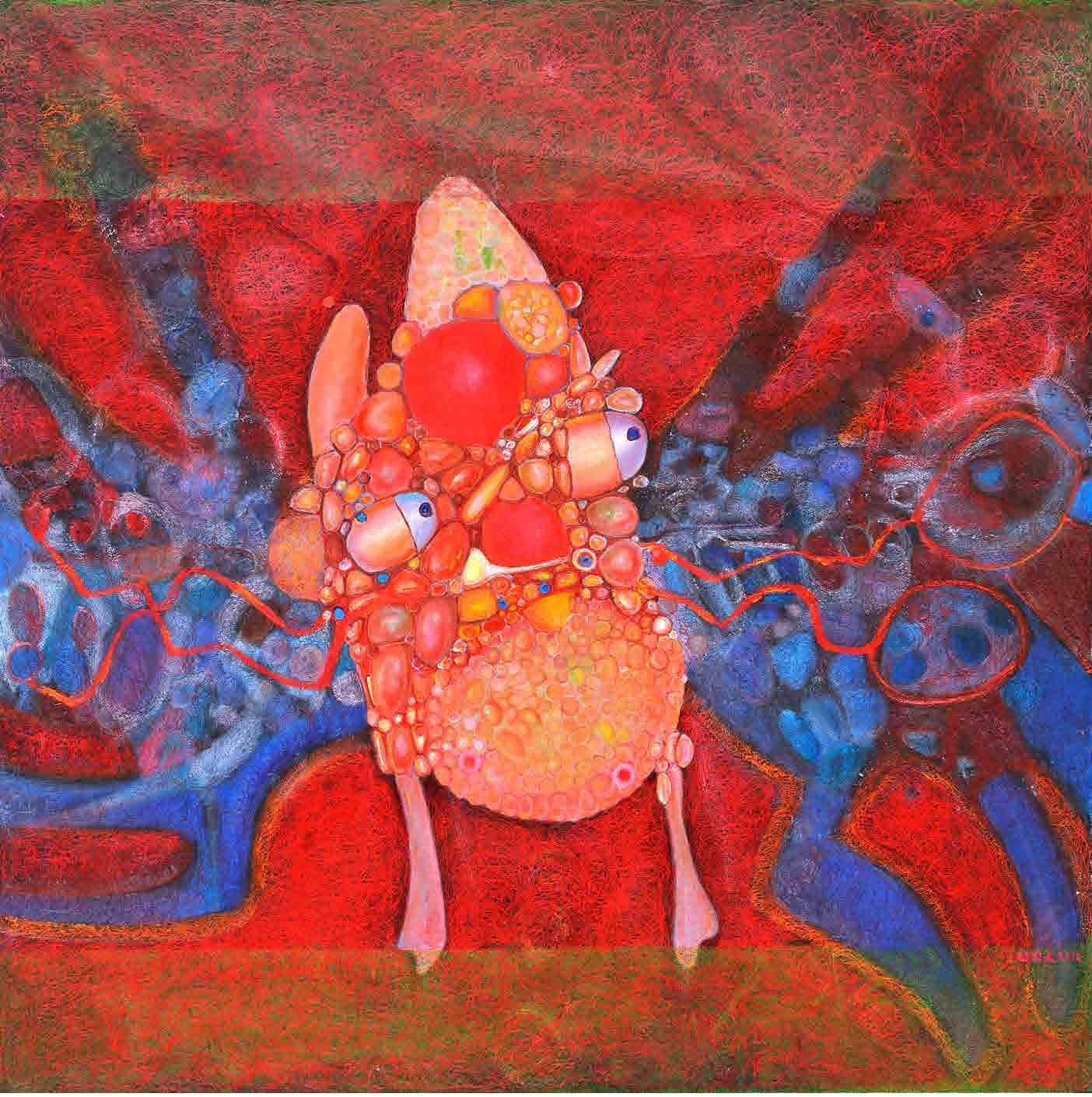 重生系列之47 号之侵蚀 150x150cm 布面油画 2018.jpg