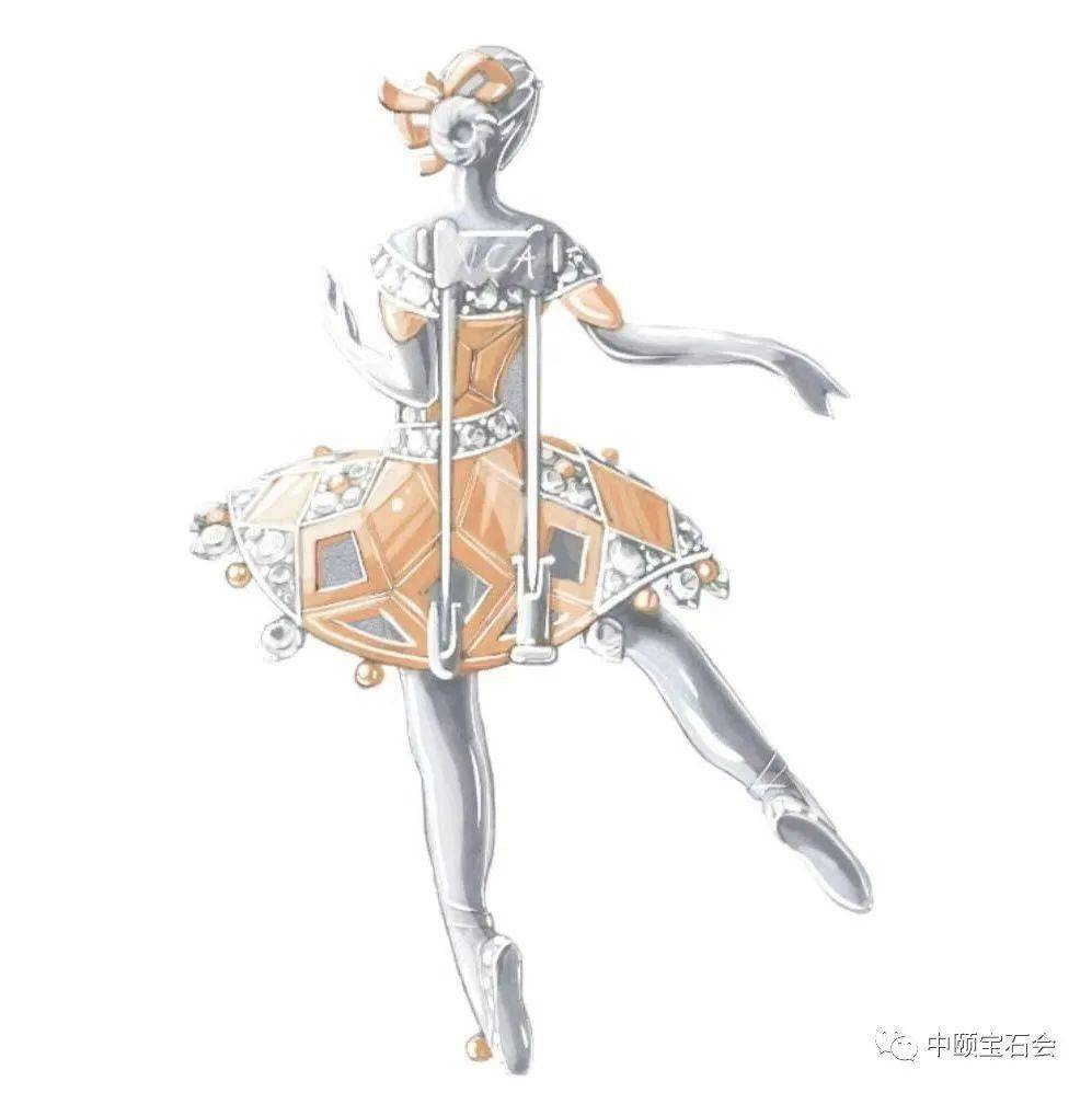 致敬古典芭蕾艺术|van cleef & arpels 之 corps de ballet 舞伶胸针