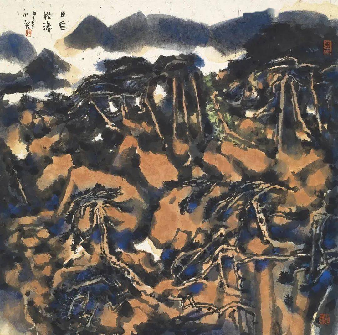 5cm 纸本设色 2014年苏百钧花卉69cm×69cm 纸本设色许钦松南粤写生47