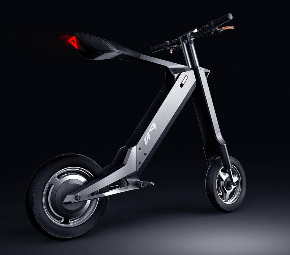 commute e-bike设计师想要勾勒出一辆充满紧张感和未来感的电动自行车