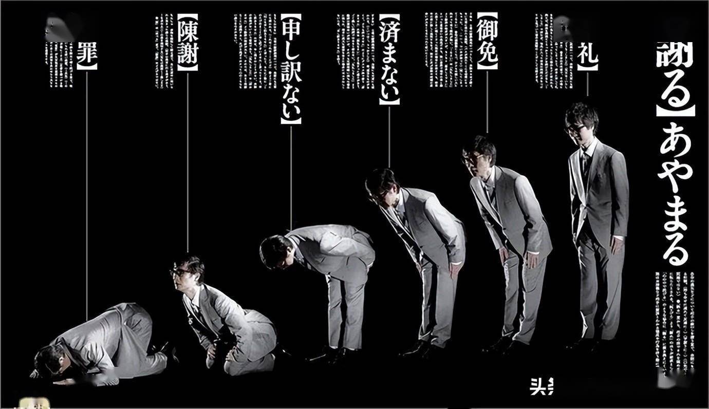 日本人的鞠躬谢罪是有讲究的.