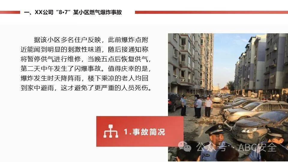 各類典型燃氣事故案例分析|ppt_培訓_作業_管理