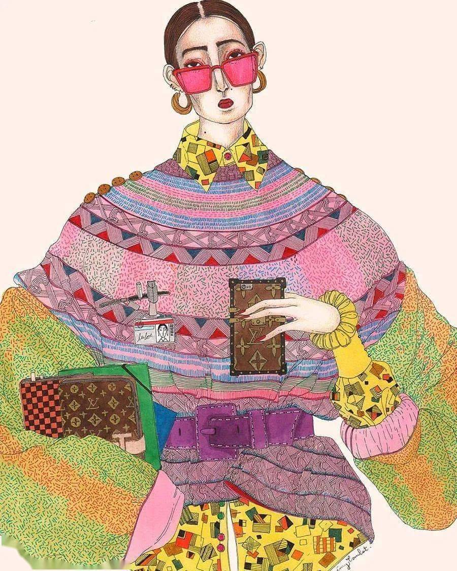 插画 | 一位风格疯狂独特的时装插画师——jérémy combot