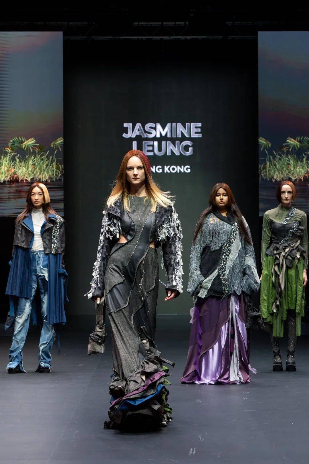 入围选手jasmine leung作品在过去四年中,redress 设计大赛历届参赛者