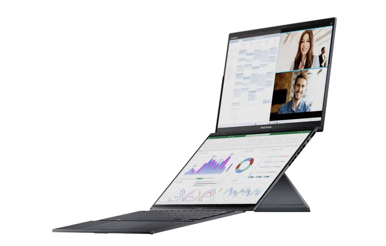 双 14 英寸屏幕，华硕新款 Zenbook DUO 双屏笔记本亮相 CES 2024 