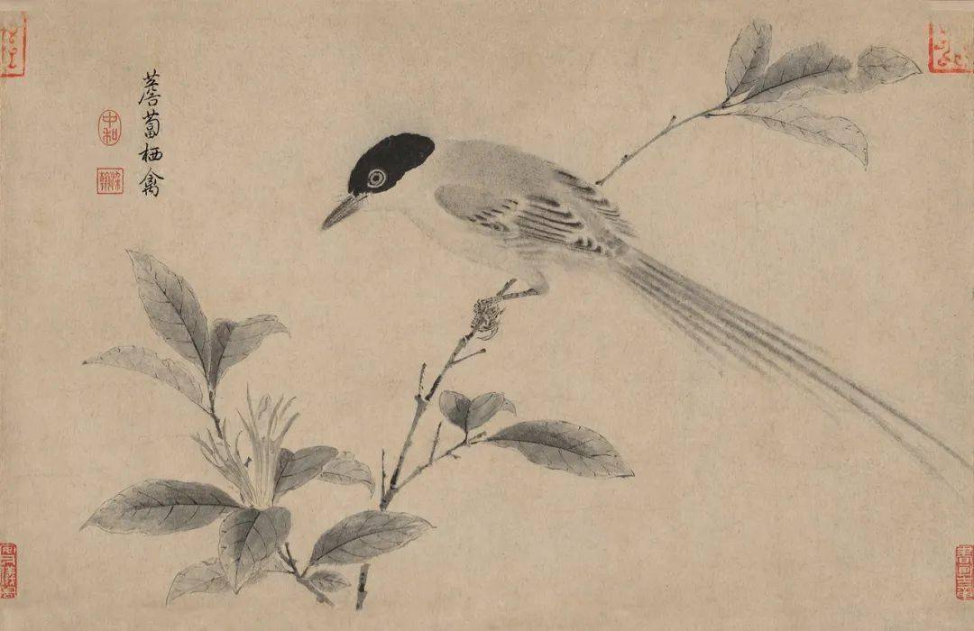 《木雁斋书画鉴赏笔记—绘画(四)》中,他在对宋徽宗另一件水墨花鸟