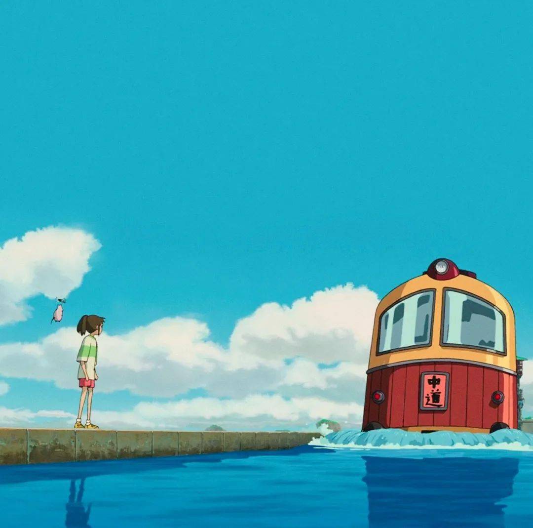 宫崎骏动漫中的火车图片