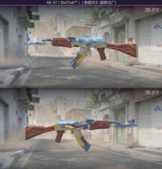 近日,有玩家发现一把崭新出场的ak-47(stattrak)表面淬火(661版)皮肤