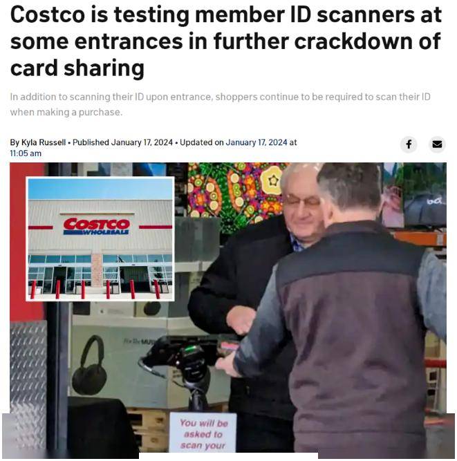 costco曾多次聲明,其店內會員卡僅限本人使用,不得轉讓,出借他人或以