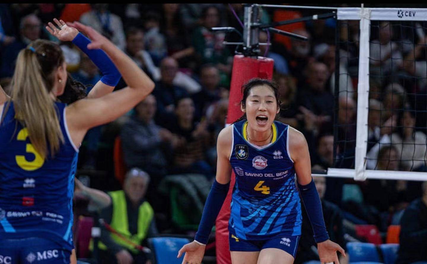 两场欧冠,朱婷接了70个一传_主攻_联赛_李盈