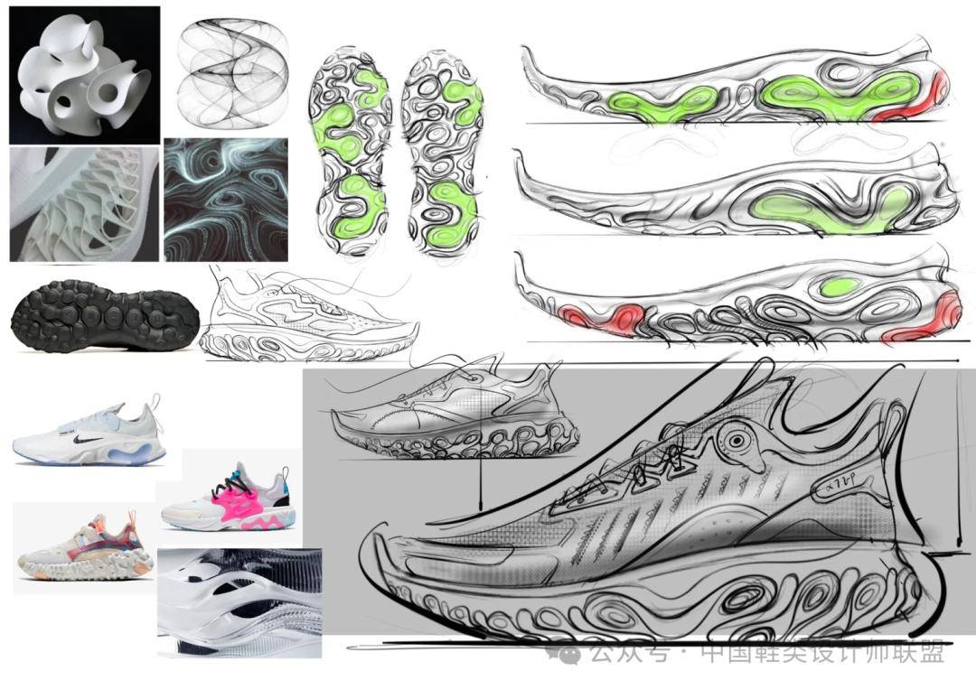 鞋设丨特步球鞋设计稿&成品_组合_课程_访问