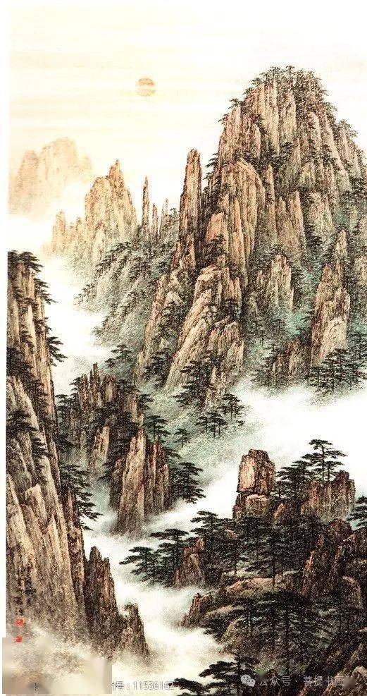 谭老师为你分享国画华山山水画作品