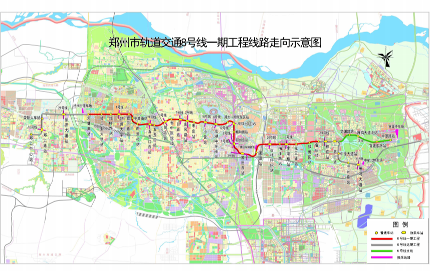 郑州三号线二期路图图片