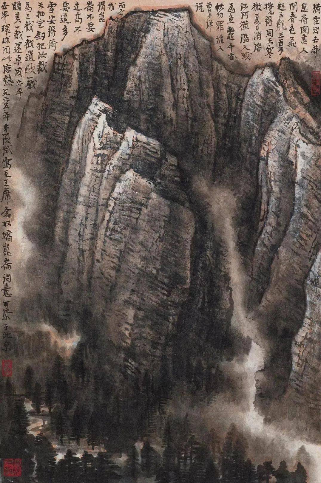 李可染的山水画做到了厚重美的高峰!_艺术_cm_作品