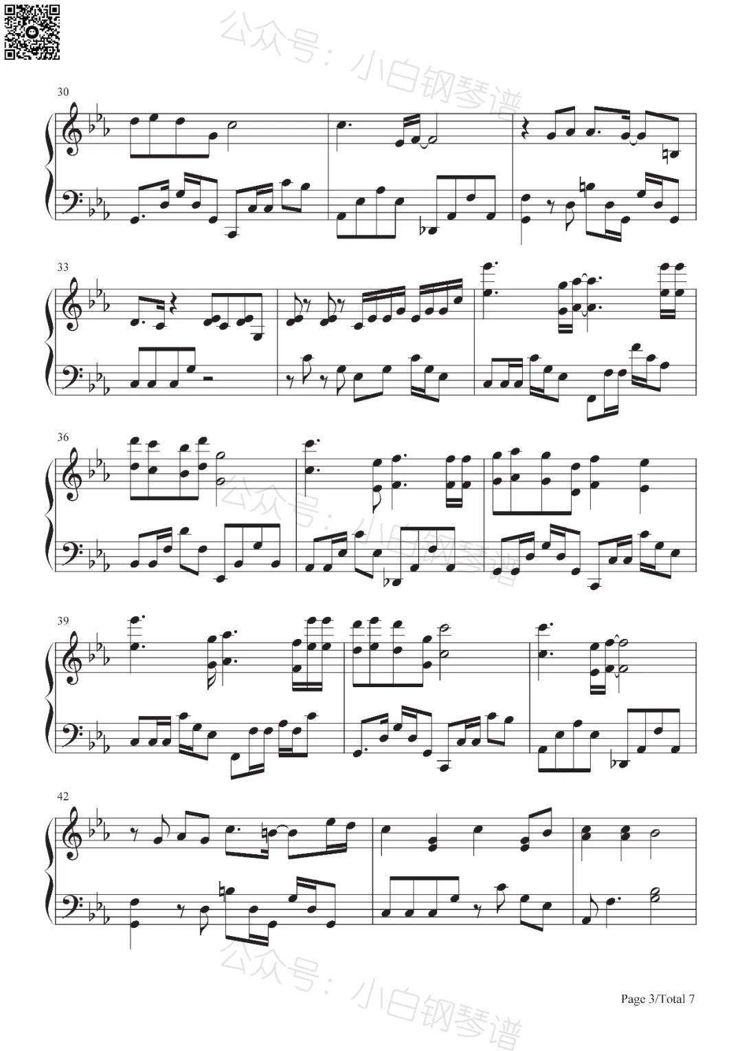 「琴谱|当年情」《英雄本色》主题曲 -经典老歌- 张国荣(含简谱)_共鸣