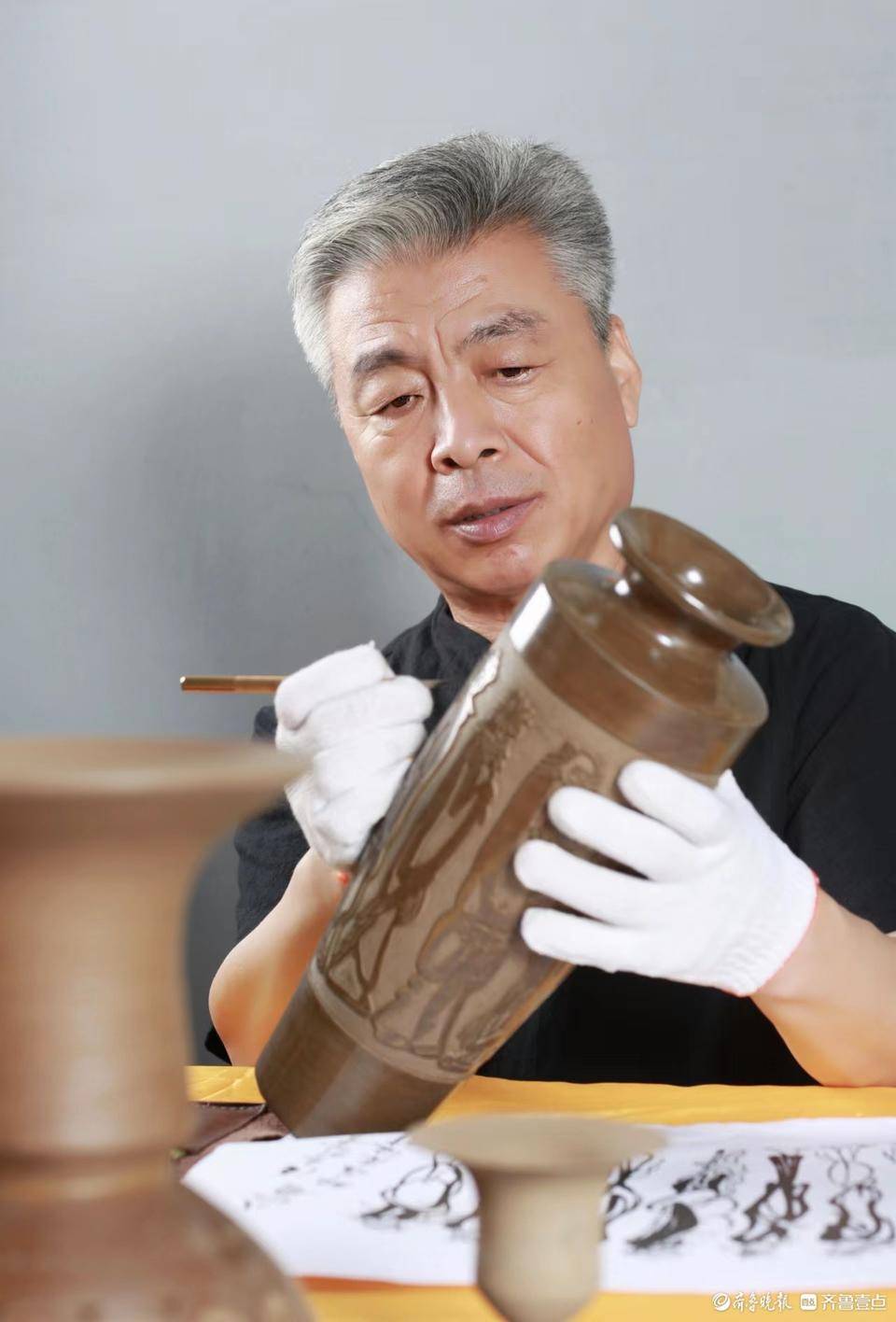 砥砺传承 匠心筑梦|日照黑陶邢艺术厂厂长邢葆东