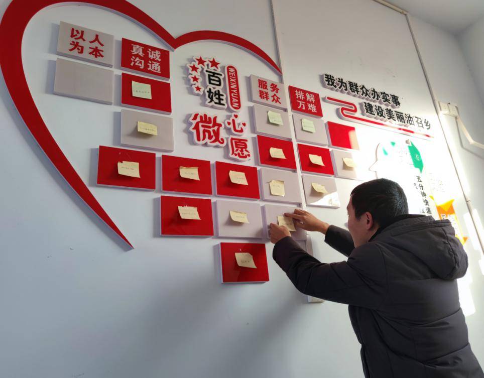 建立心愿台账,逐一销号解决线下设置群众"微心愿墙"线上服务全覆盖