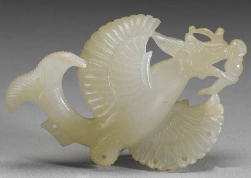 辽代水晶玉器_内蒙古_馆藏_白玉龙