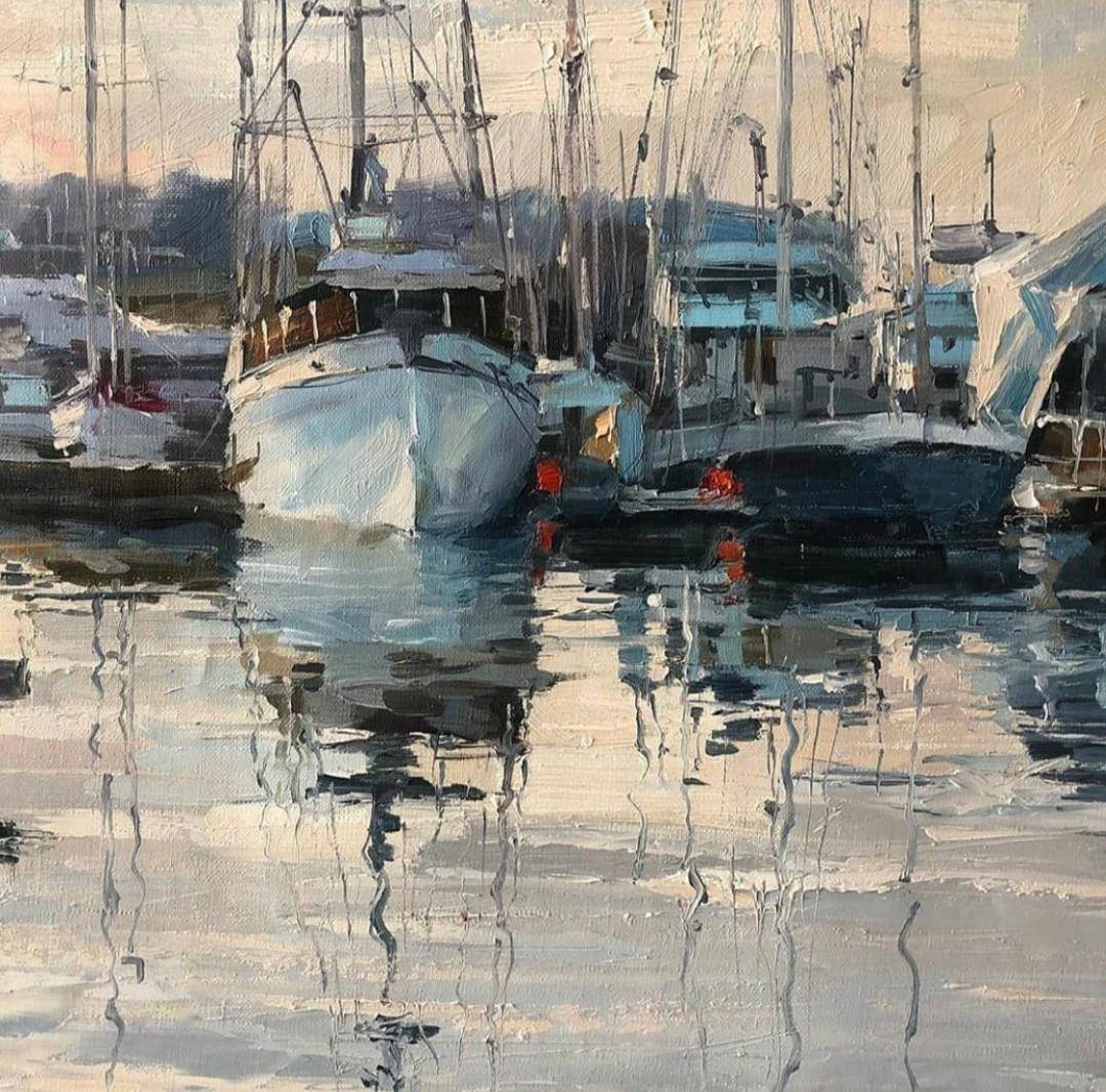 俄罗斯水彩画家——sergey alekseev作品欣赏(船系列三)