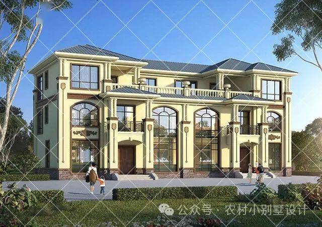 2024新款三层农村兄弟双拼别墅自建房_图纸_设计_信号