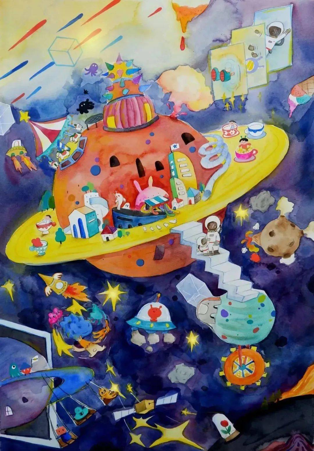 宇宙的中央,汇聚了太空里各种各样的文明,你能想到的,你想不到的.