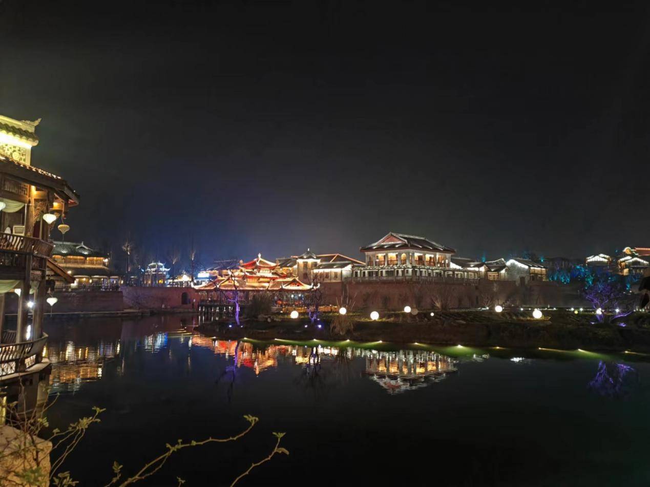 李庄古镇夜景图片