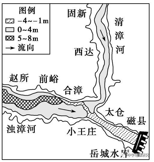 漳水流域地图图片