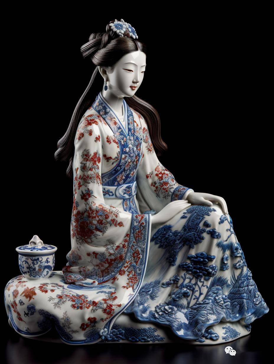 青花瓷美人_摄影_佳作_作品