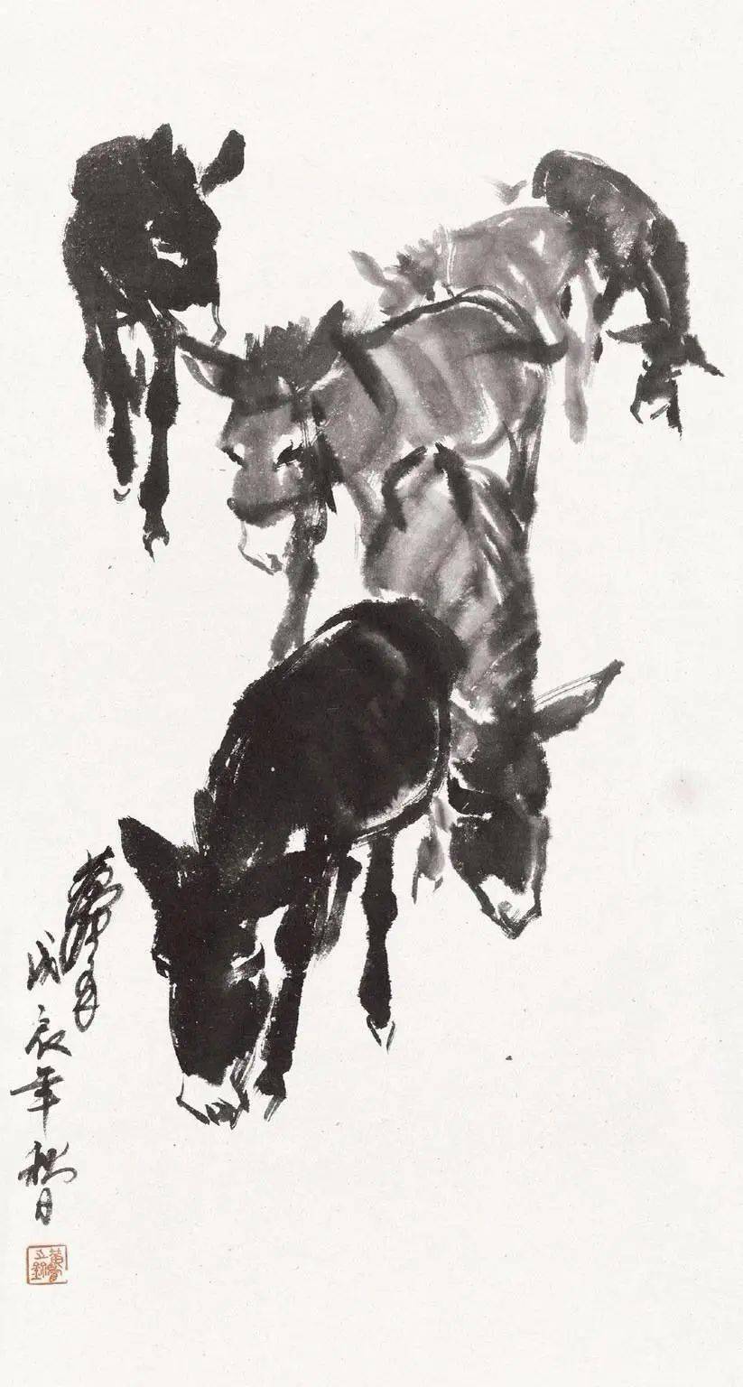 黄胄| 动物画画坛一绝可以与齐白石的虾媲美的毛驴_人物_笔墨_中国画