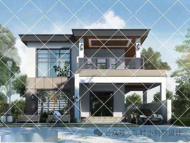 10款带车库的二层现代风别墅,年轻人最爱!村里建一栋惊艳十里八乡!