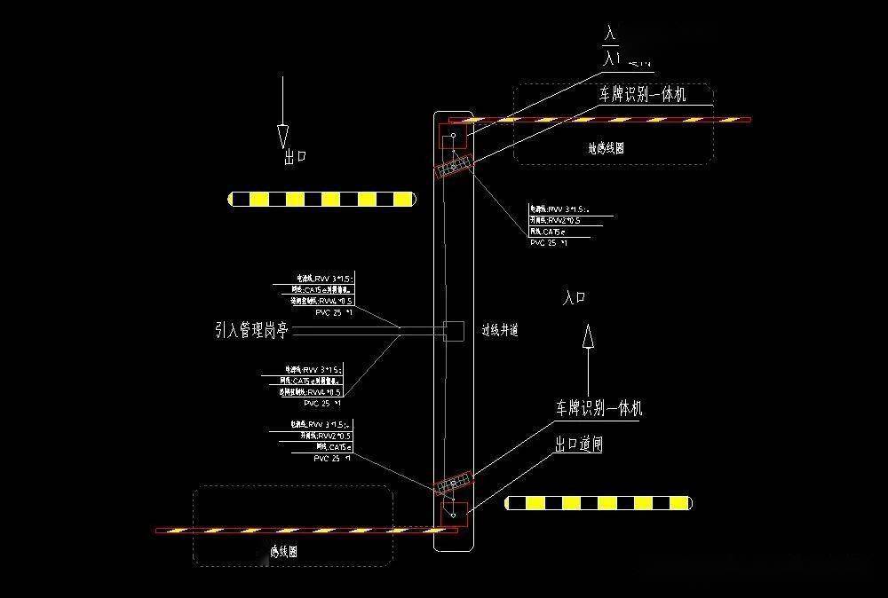 整理汇总各种各样的停车场管理系统cad图纸素材_施工_文档_资料