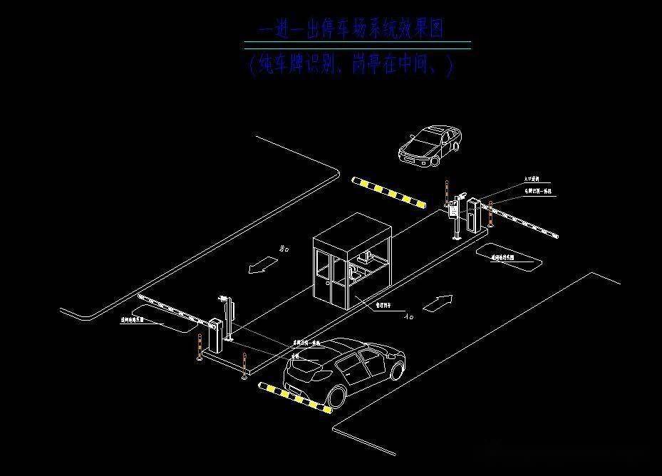 整理汇总各种各样的停车场管理系统cad图纸素材_施工_文档_资料