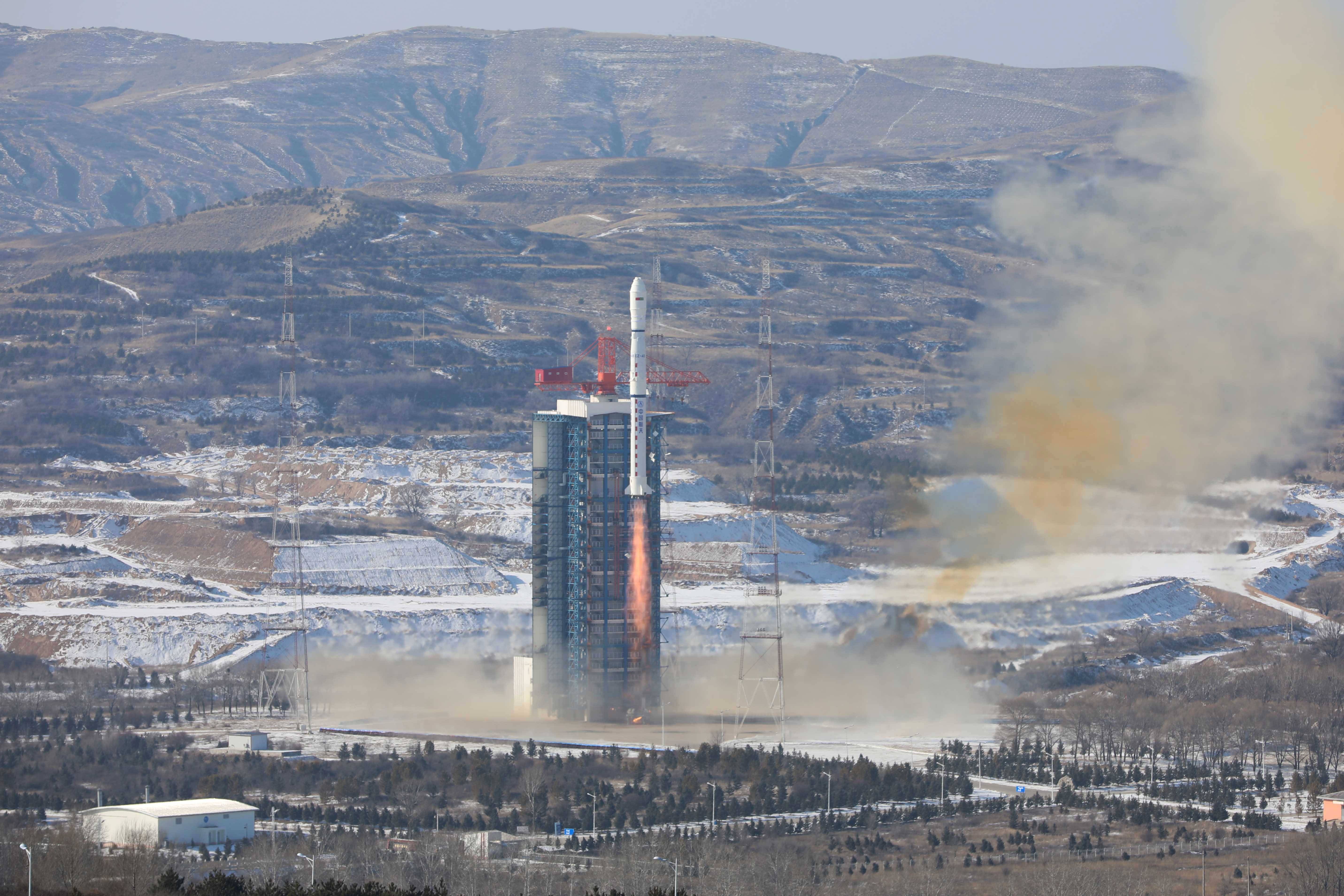 2019年12月20日11时22分,中国在太原卫星发射中心用长征四号乙运载