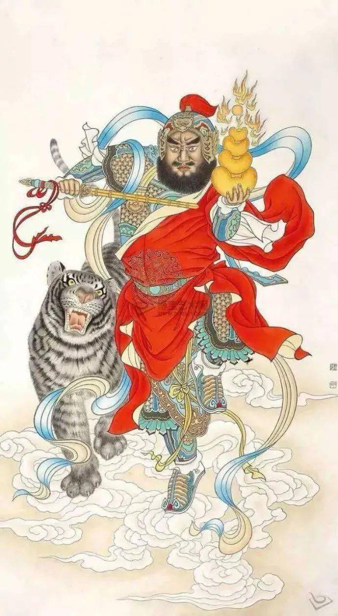 八雅轩丨【八雅人生】国画里的财神,门神,灶神,天地全神,快快接纳!