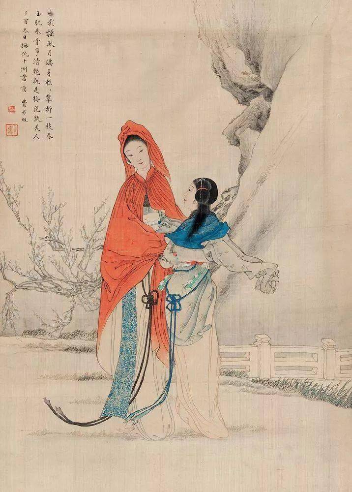 "病态美人"仕女画,开一代人物画之风!_费丹旭_清代_父亲