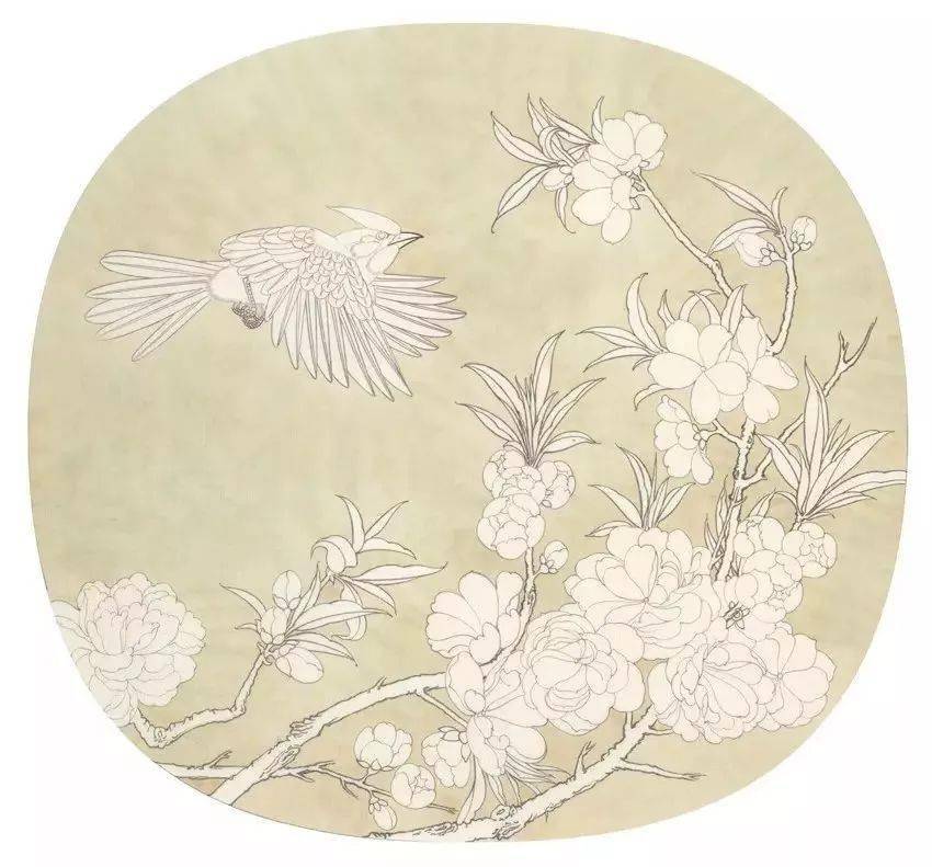 【国画教程】工笔《春暖花开》步骤教程_花头_钛白