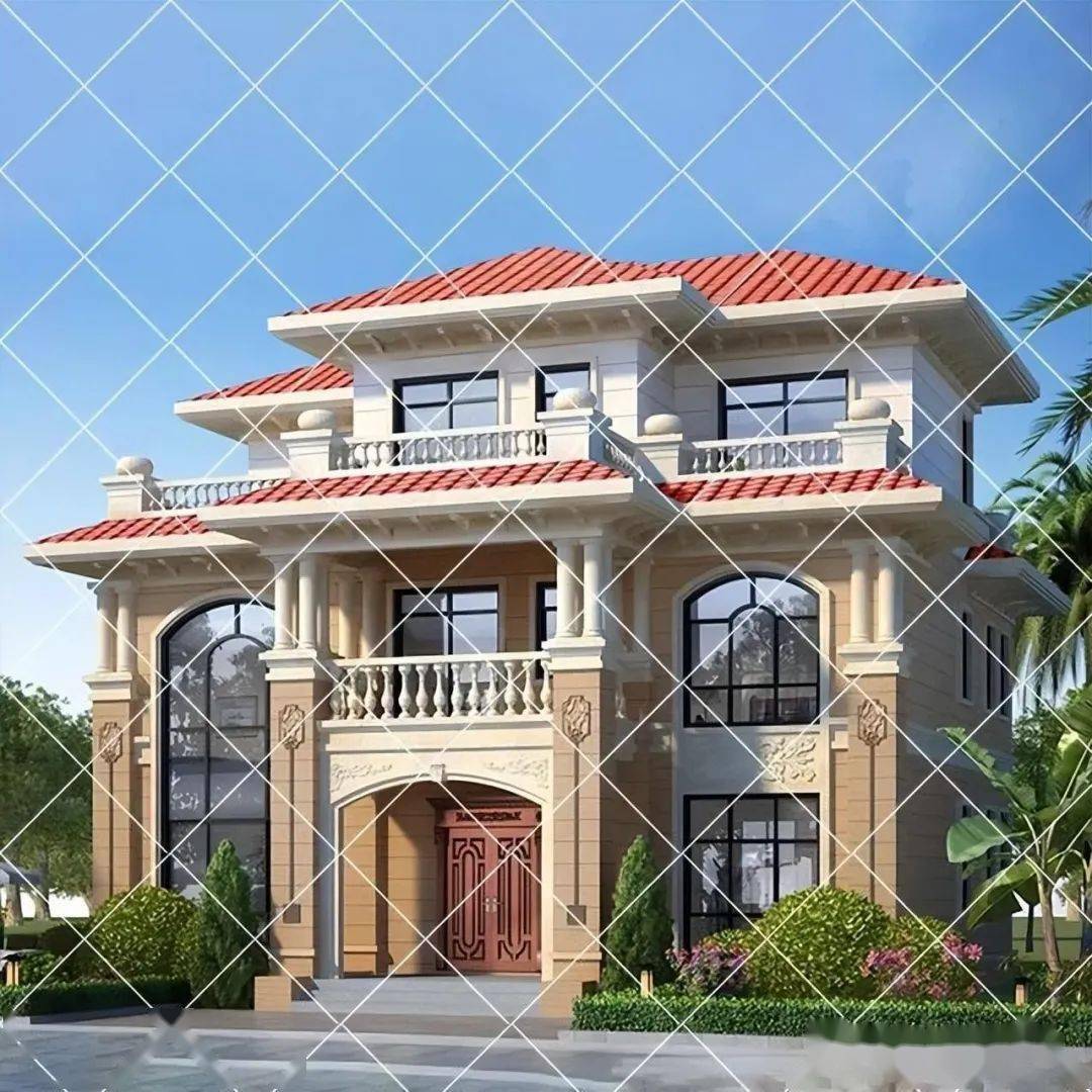 28套占地面积130平米三层欧式别墅总有一套合你心意农村自建房