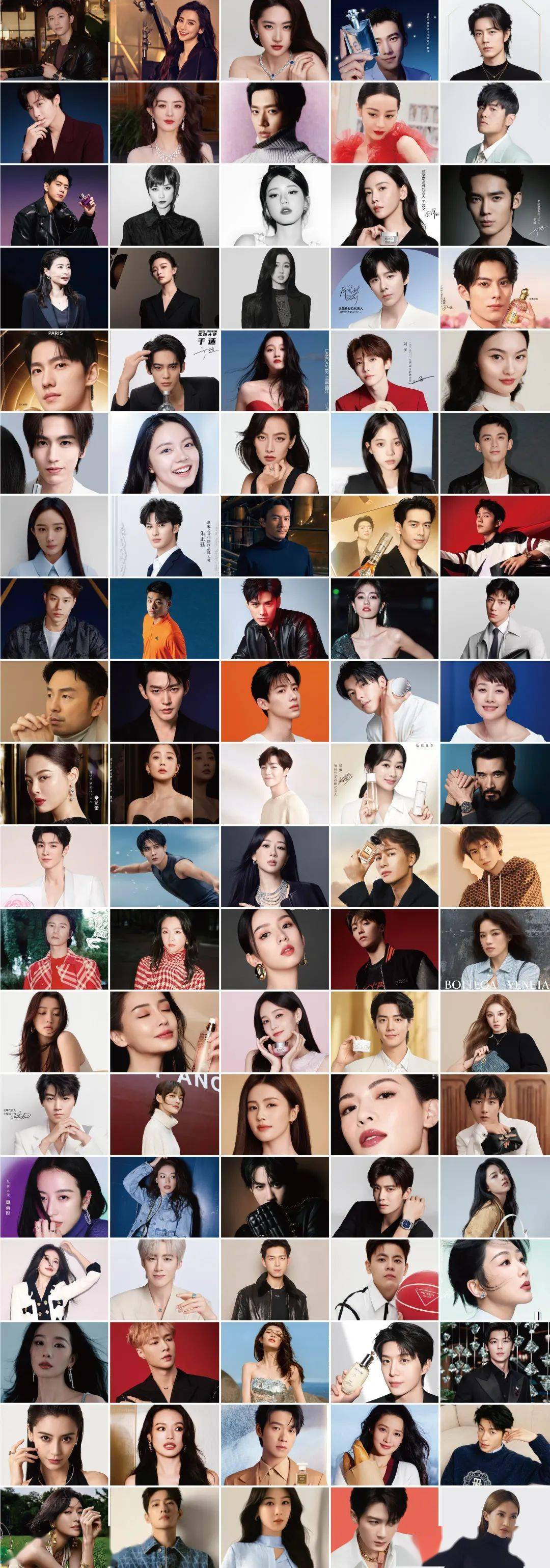 在中国市场,累计有67家奢侈品和高端美妆品牌95次官宣品牌代言人/大使