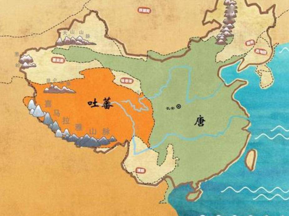 关于唐朝的疆域,《旧唐书地理志》也有记载"唐土东至安东府,西至安西