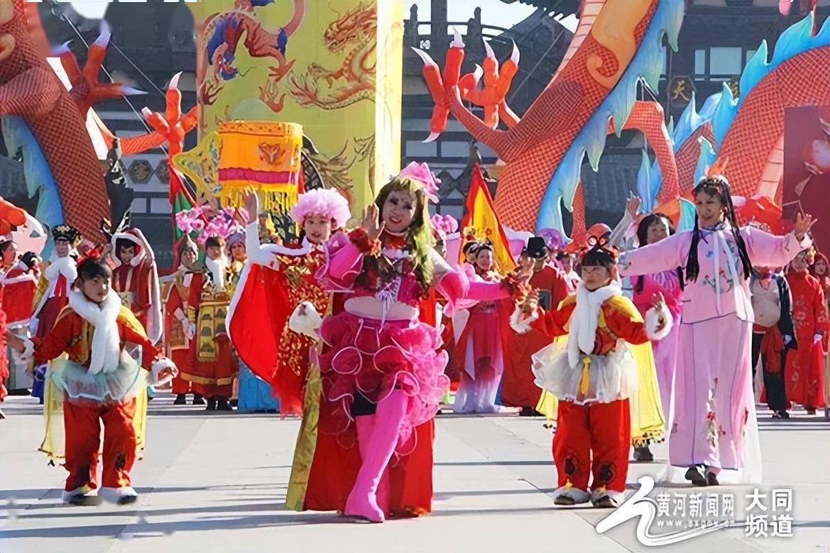 山西大同:社火闹新春 耍出幸福年_大同市_市民_文化