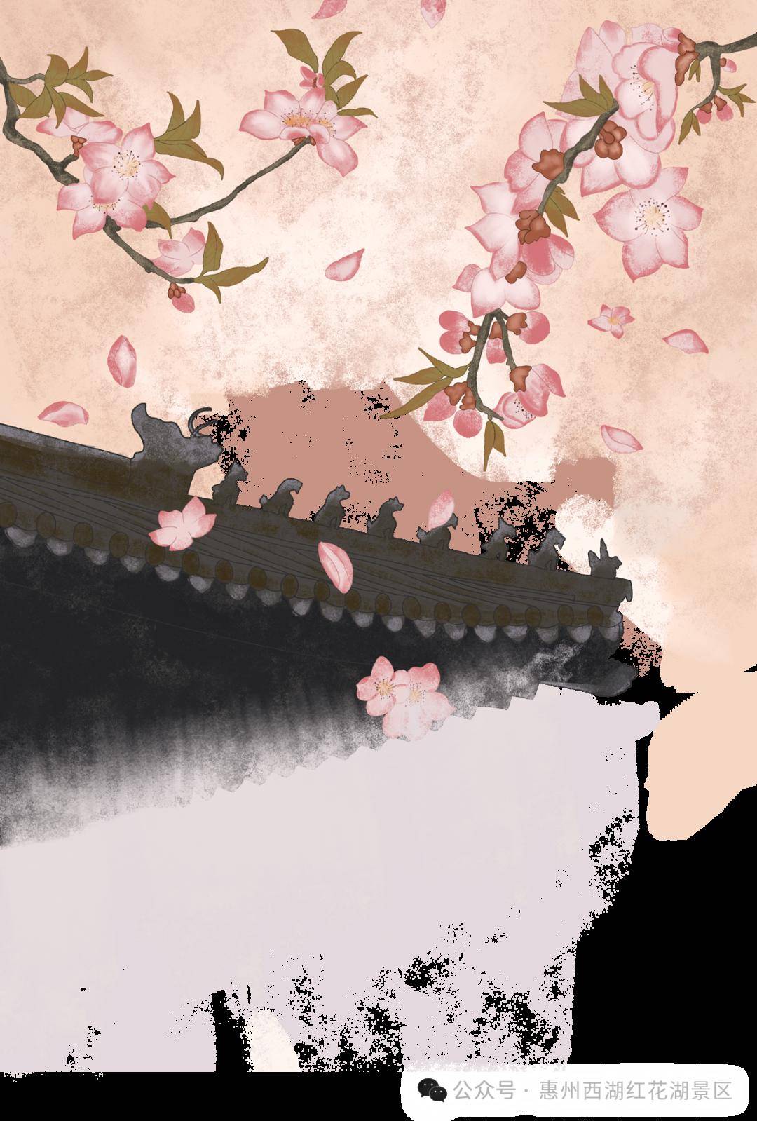 惠州红花湖的桃花开了!_湖景区_季节_春风